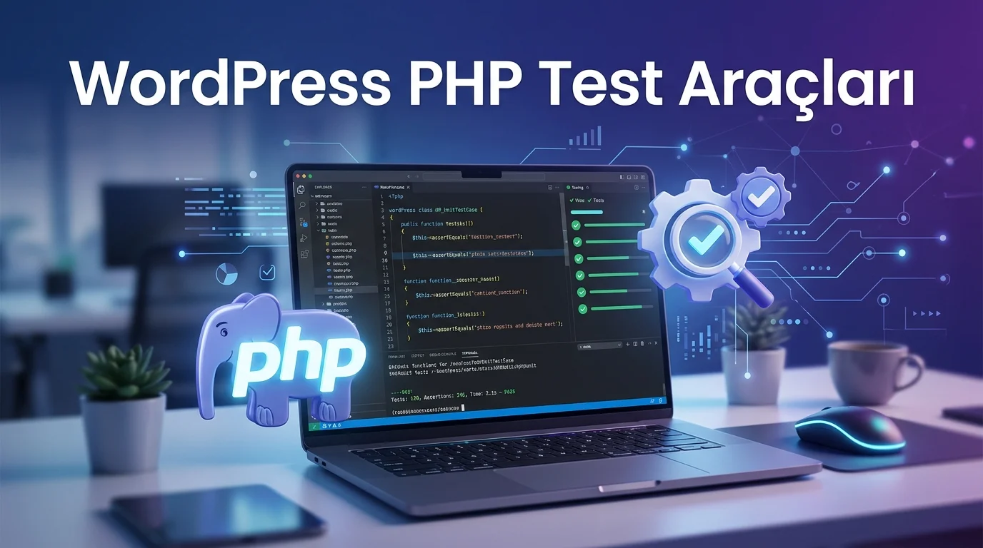 WordPress PHP Test Araçları, otomatik kontrollerle eklenti geliştirmede hata riskini azaltmaya yardımcı olur.