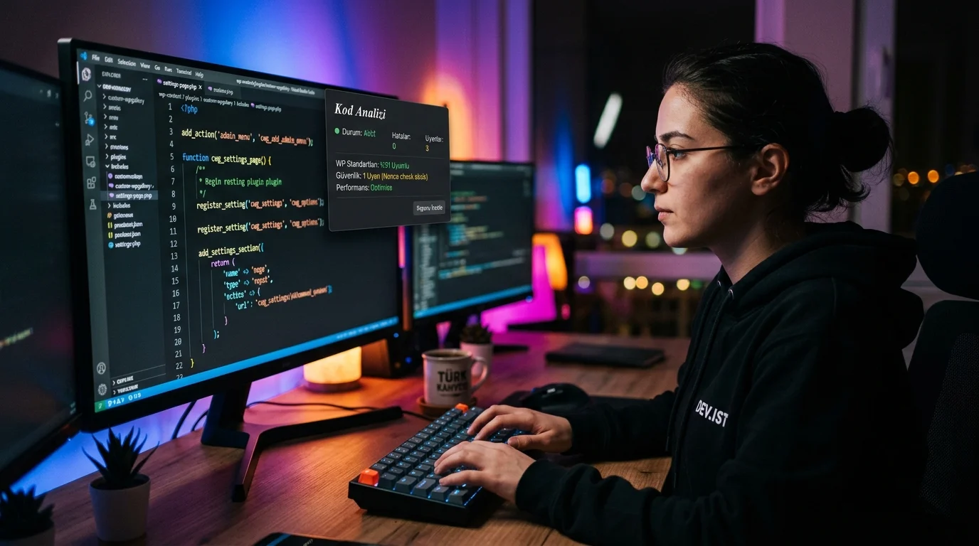 WordPress PHP Test Araçları, kod analizi ve kalite kontrolünü geliştirme sürecine taşır.