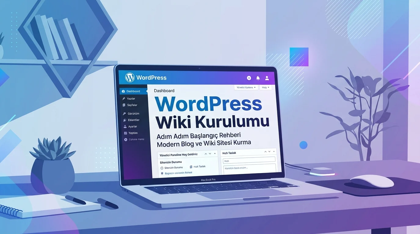 WordPress Wiki Oluşturma Adımları ile yönetim panelinden wiki sitesi kurulum süreci başlar.