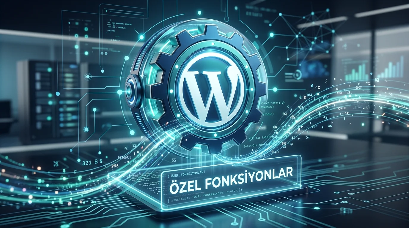 functions.php Dosyası düzenlenirken WordPress tema ayarları ve kod ekranı birlikte görünüyor