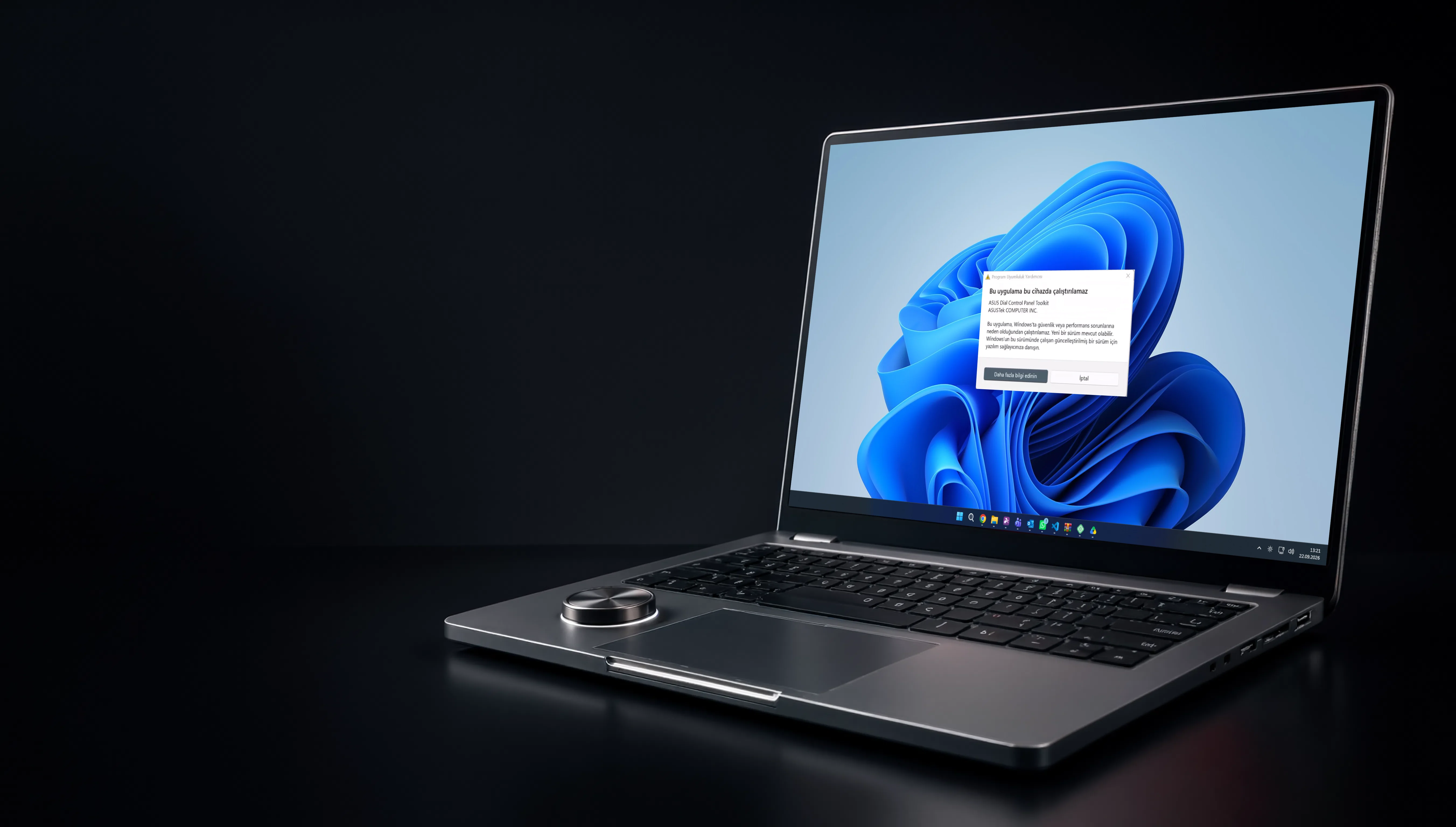 ASUS Dial Control Panel Toolkit Bu Cihazda Çalıştırılamaz Hatası Çözümü