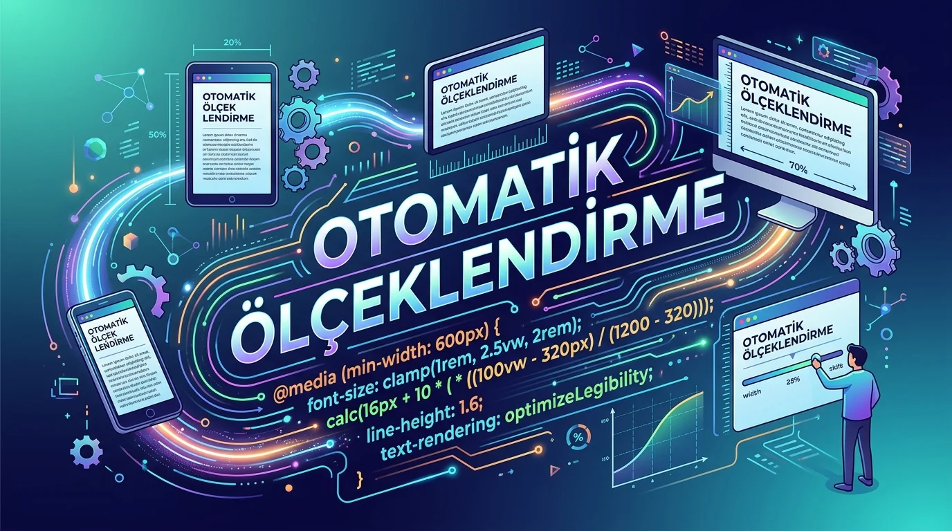 Akıcı Tipografi otomatik ölçeklendirme ile farklı ekran genişliklerine uyum sağlayan metin yapısıdır.