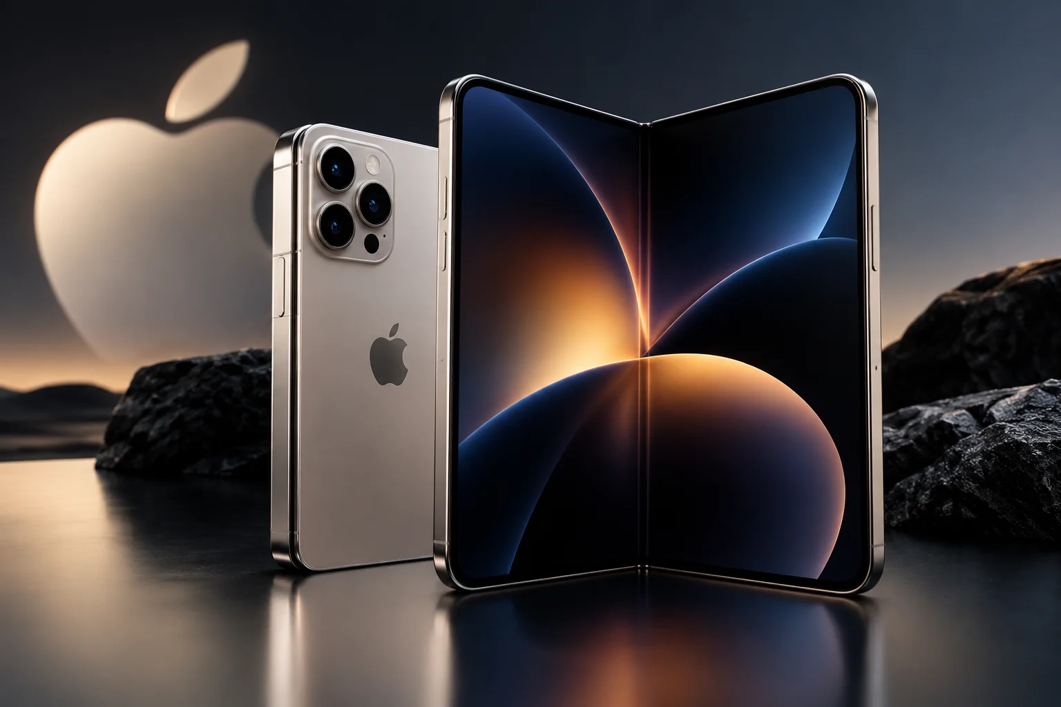 Apple katlanabilir iPhone Duo katlanabilir ekran tasarımı