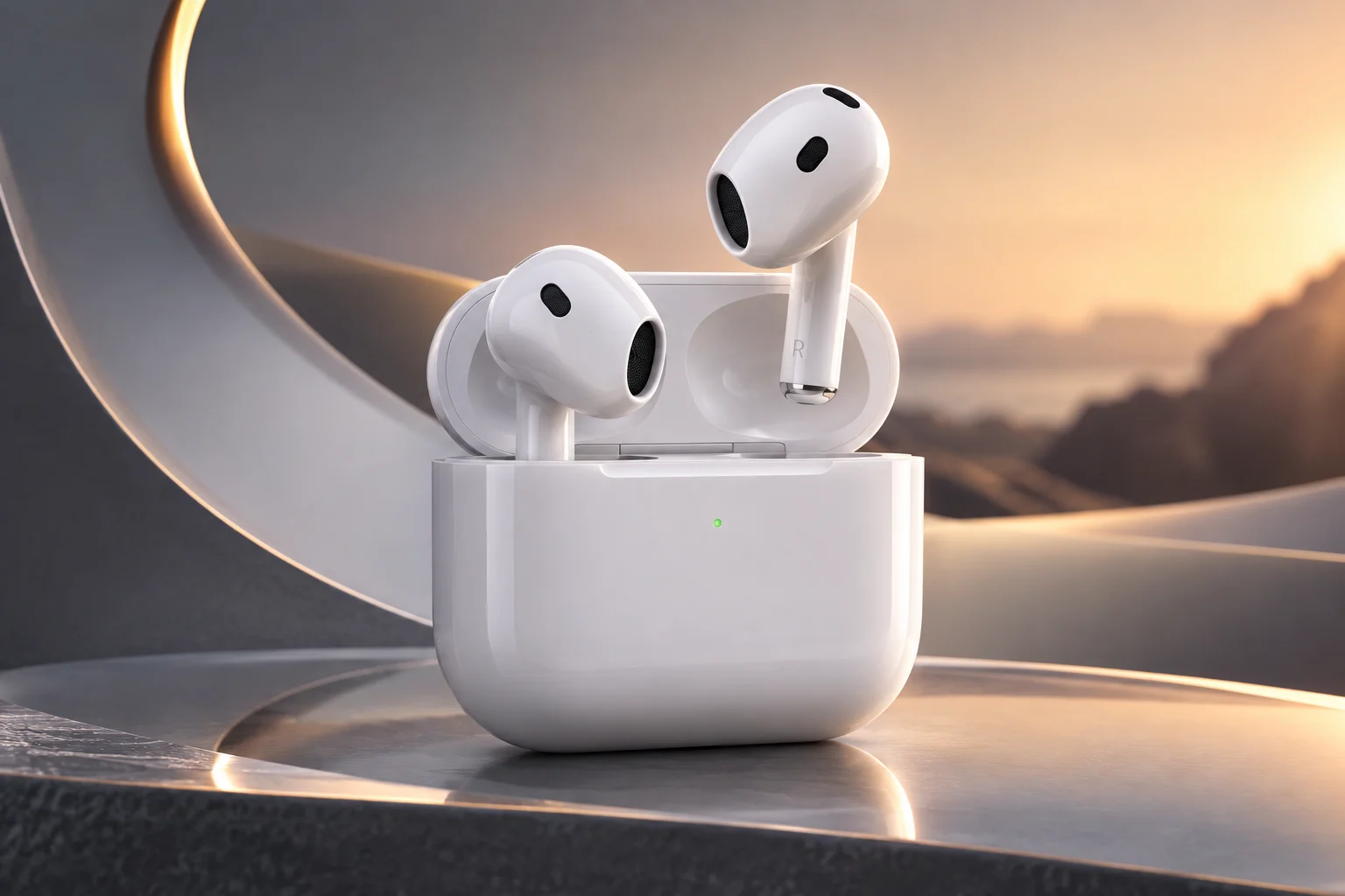 Apple AirPods 5 kablosuz kulaklık ve şarj kutusu