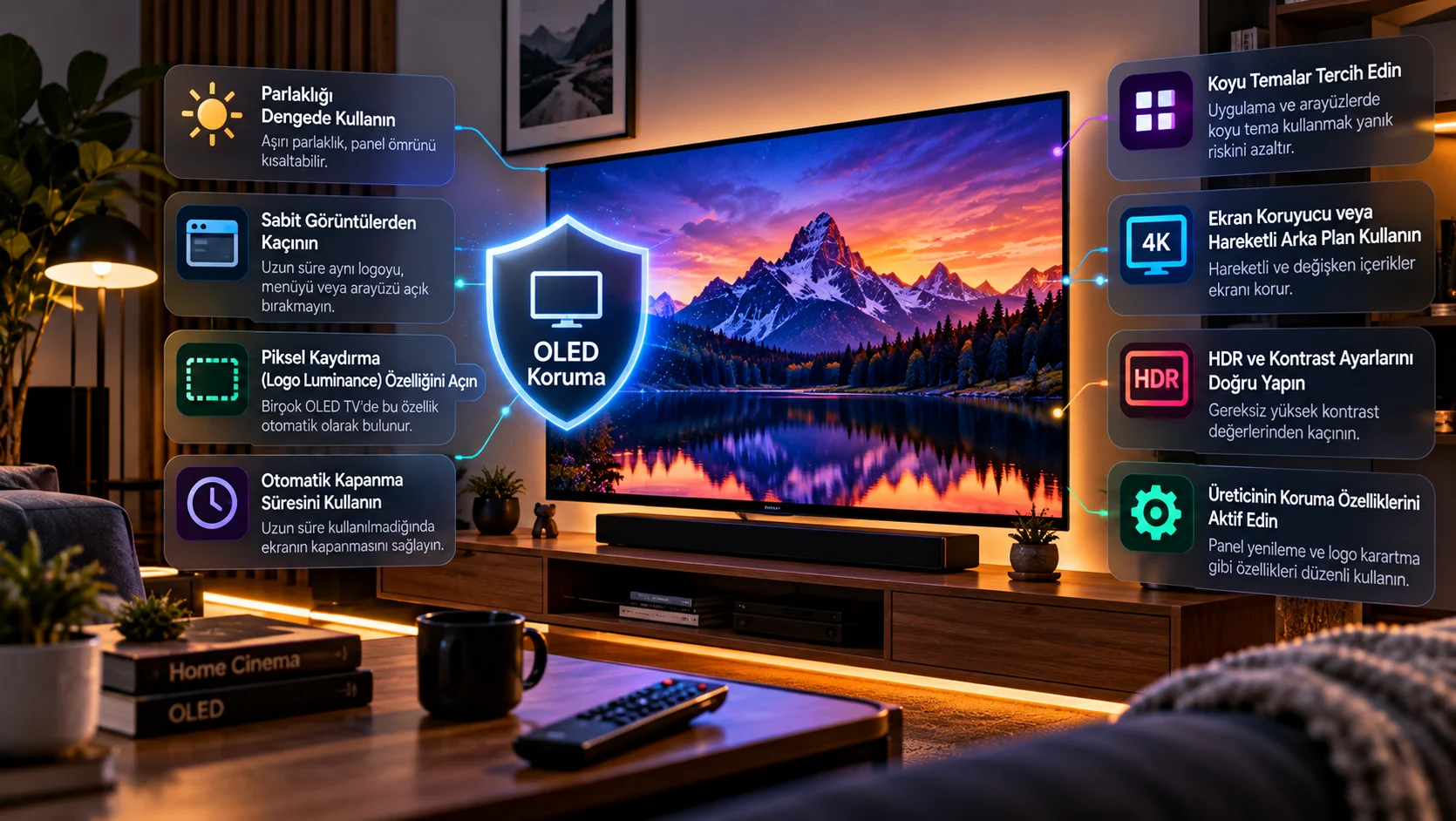 OLED ekran yanığı için alınabilecek önlemler
