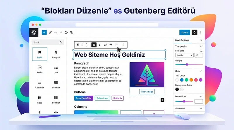 Create Block Theme Gutenberg üzerinden blok stilleri ve sayfa düzenlerini görsel olarak özelleştirmeyi sağlar.
