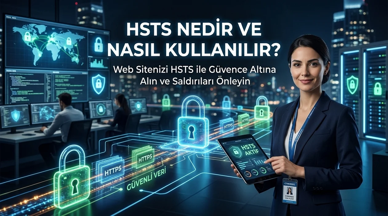 HSTS web sitelerinde HTTPS bağlantısını zorunlu tutarak güvenliği ve veri bütünlüğünü güçlendirir.