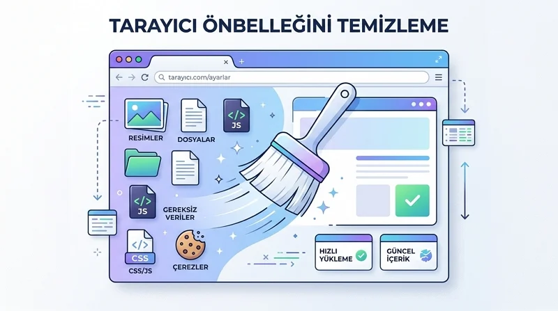 HTTP 304 Not Modified sorunlarında tarayıcı önbelleğini temizlemek güncel içeriğin yüklenmesini sağlayabilir.