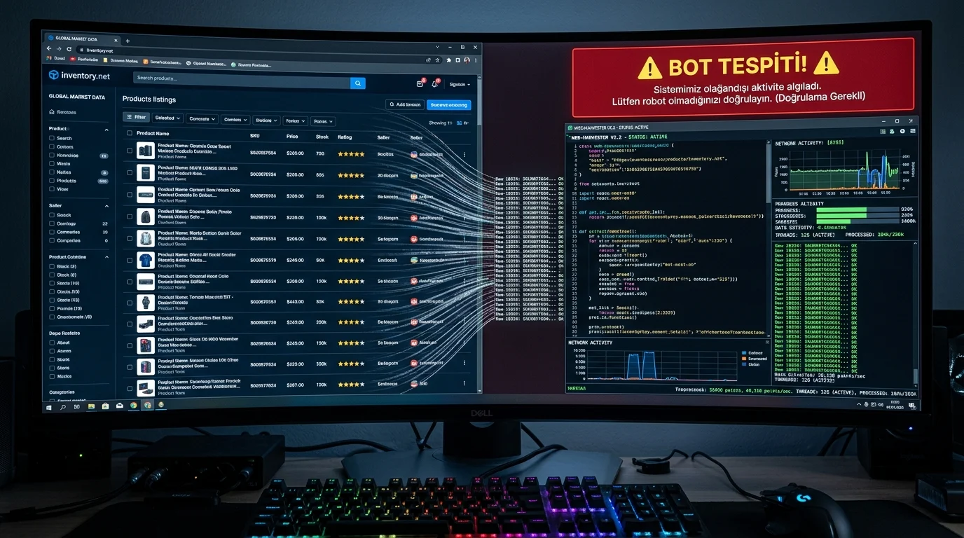 İnternet Trafiğinde Botlar, küresel ağlarda otomatik istek hacminin yükselişini öne çıkarıyor.