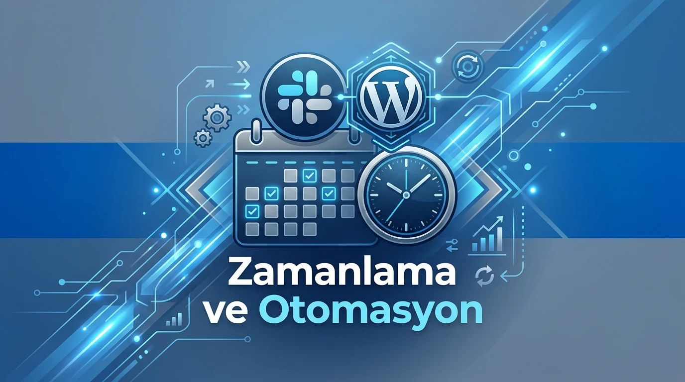 Slackbot ile WordPress Yönetimi zamanlanmış görevlerin takibini ekip için kolaylaştırır.