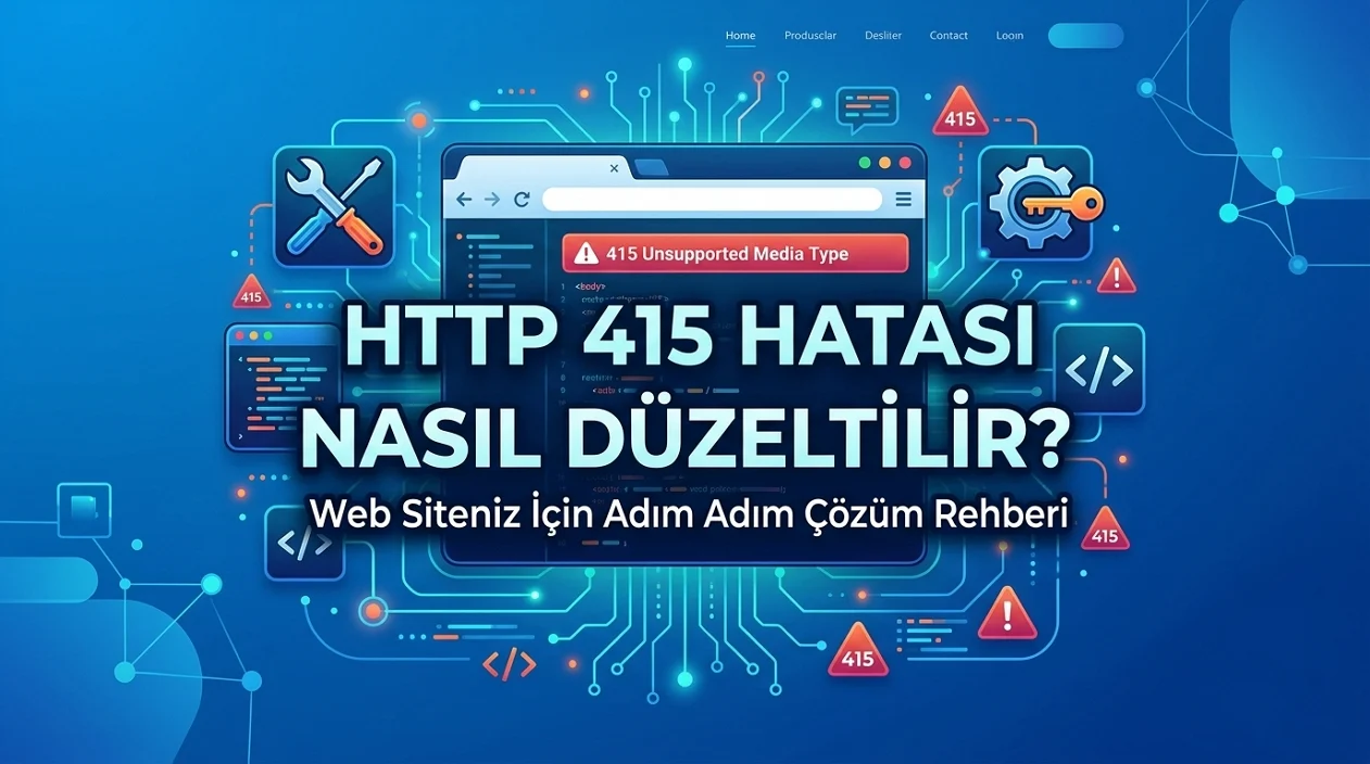 HTTP 415 Hatası desteklenmeyen medya türü nedeniyle web isteklerinin reddedilmesine yol açabilir.