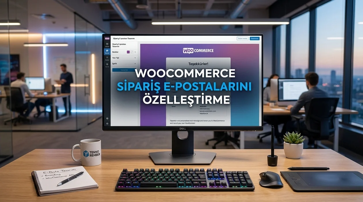 WooCommerce Sipariş E-Postaları marka diline uygun tasarımla müşteri iletişimini daha profesyonel hale getirir.