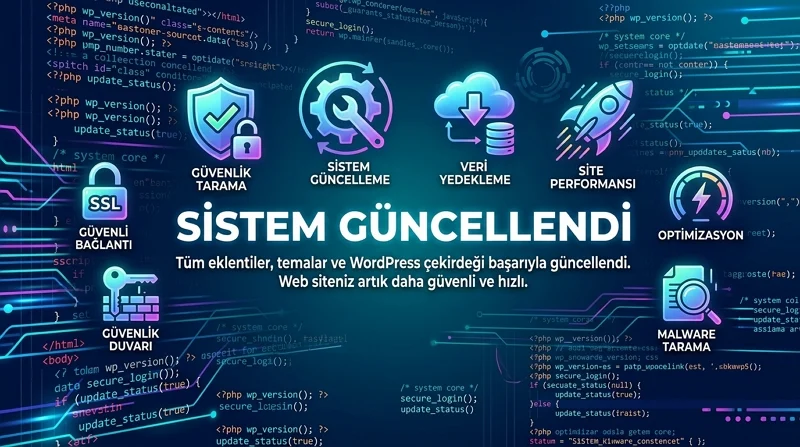 WordPress Eklenti ve Tema Güncellemeleri tamamlandığında güvenlik, yedekleme ve performans kontrolleri birlikte yapılmalıdır.