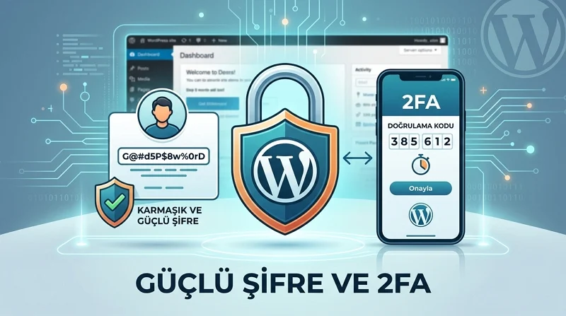 WordPress Güvenlik Önlemleri için güçlü şifre ve iki aşamalı doğrulama nasıl kullanılır?