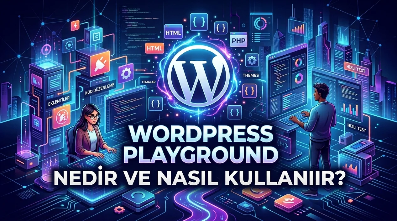 bu görseller için Alternatif Metin: Odak anahtar kelimeyi cümlenin başında veya ilk yarısında kullan. Görseli tanımlar gibi yazma, anahtar kelime doldurma yapma. 10–15 kelime arası tut. 2026 Google algoritması bağlam uyumunu ve doğallığı kelime yoğunluğunun önünde değerlendiriyor. Açıklama: 155–165 karakter. Odak anahtar kelime cümlenin başında yer almalı. Soru ya da sayısal veri içeren yapı tercih edilebilir. Tırnak işareti ve abartılı ifade kullanılmamalı. Rehber kelimesi geçmemeli. Odak anahtar kelime: WordPress Playground