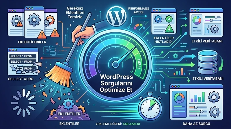 HTTP İstek Sayısı Azaltma gereksiz eklenti ve sorguları temizleyerek WordPress performansını artırır.