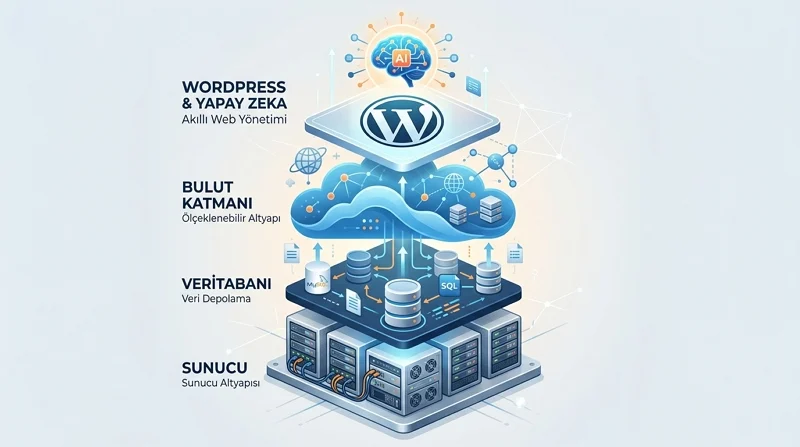 Yapay Zeka Kullanan WordPress Siteleri için bulut ve veritabanı dengesi önemlidir.