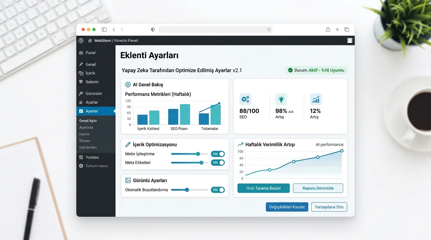 Yapay Zekâ ile WordPress Eklentisi ayarları yayına alınmadan nasıl sınanır?