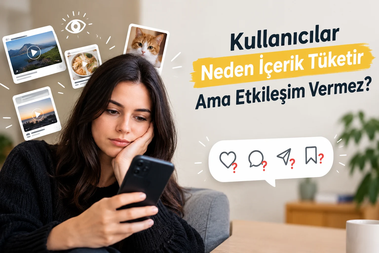 Kullanıcılar Neden İçerik Tüketir Ama Etkileşim Vermez?