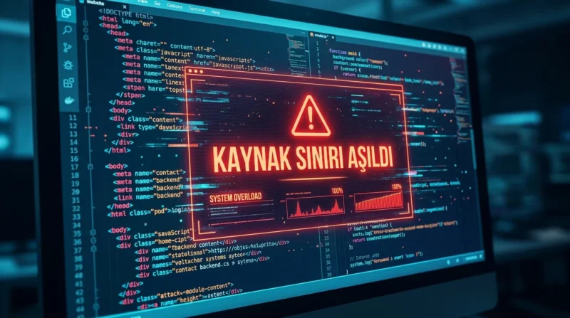 508 Kaynak Sınırına Ulaşıldı Hatası, yoğun çalışan kodların sunucu kaynaklarını tüketmesiyle tetiklenebilir.