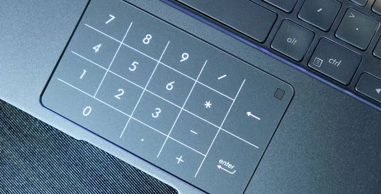 Touchpad'i sayısal klavyeye çevirme