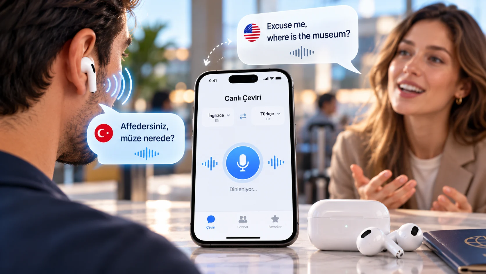 AirPods Canlı Çeviri Özelliği Nasıl Aktif Edilir