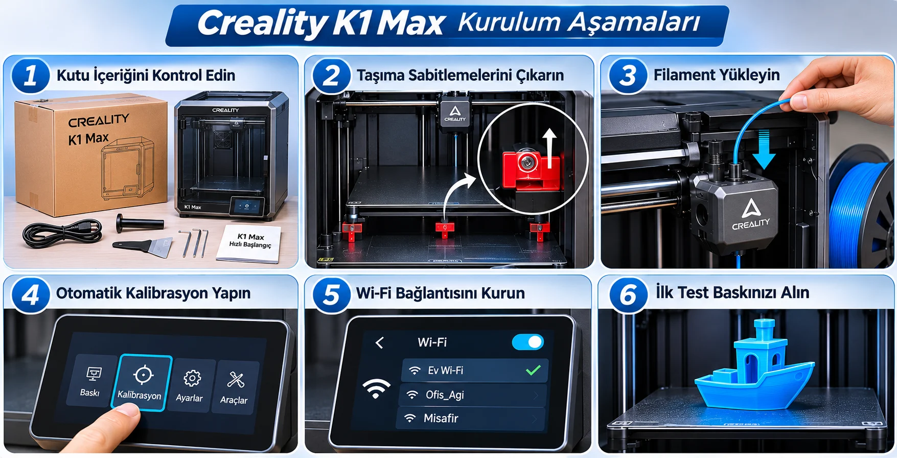 Creality K1 Max Kurulumu Nasıl Yapılır? Detaylı Anlatım