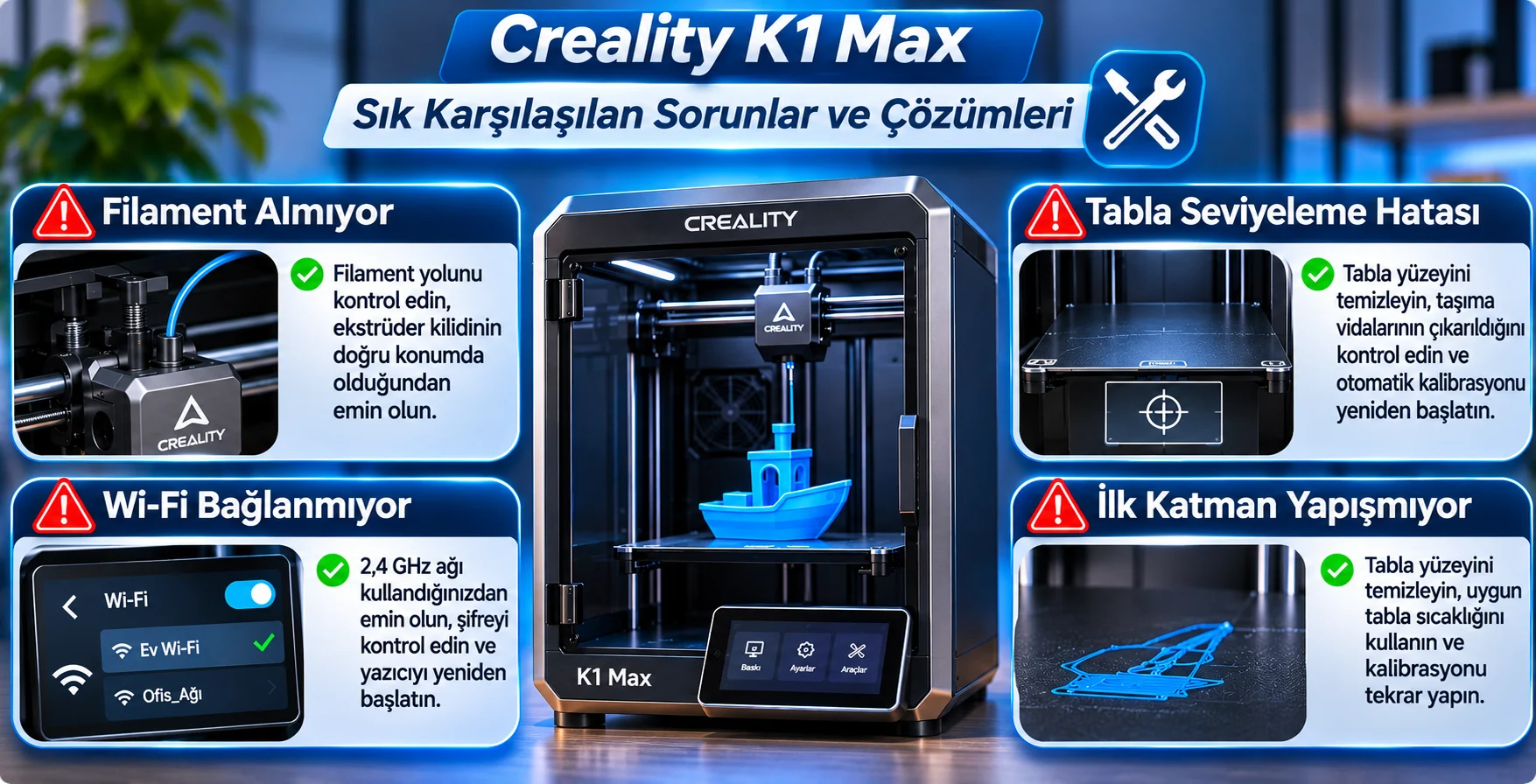 Creality K1 Max Sorunlar