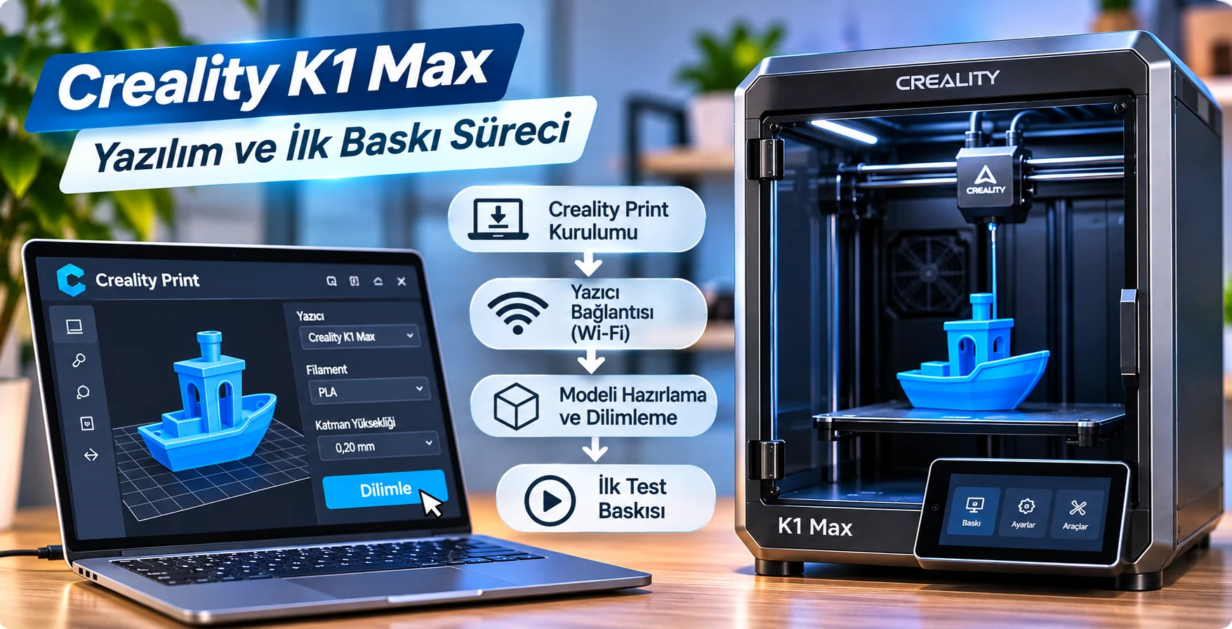 Creality K1 Max Kurulumu Nasıl Yapılır? Detaylı Anlatım