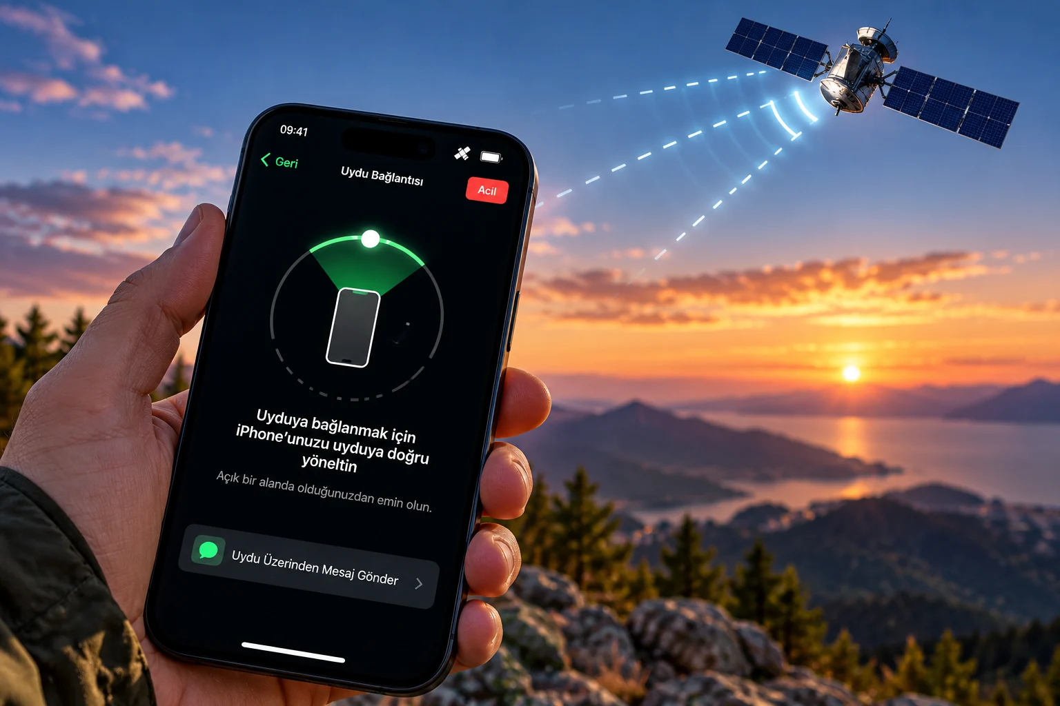 iPhone Uydu Bağlantısı Nasıl Kullanılır