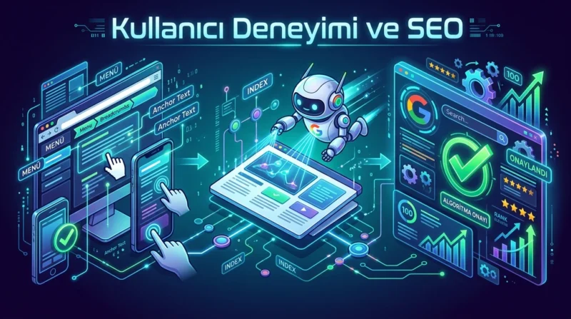 Google Site Bağlantıları için açık menüler ve açıklayıcı bağlantı metinleri kullanıcıya yardımcı olur.