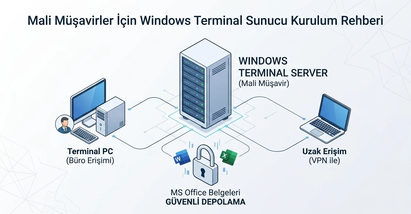 Mali Müşavirler İçin Windows Terminal Sunucu Kurulumu