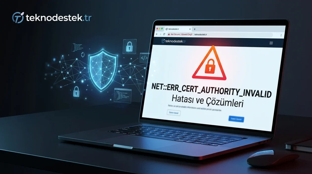 NET::ERR_CERT_AUTHORITY_INVALID Hatası, güvenilmeyen SSL sertifikası nedeniyle web sitesine erişimi engelleyebilir.