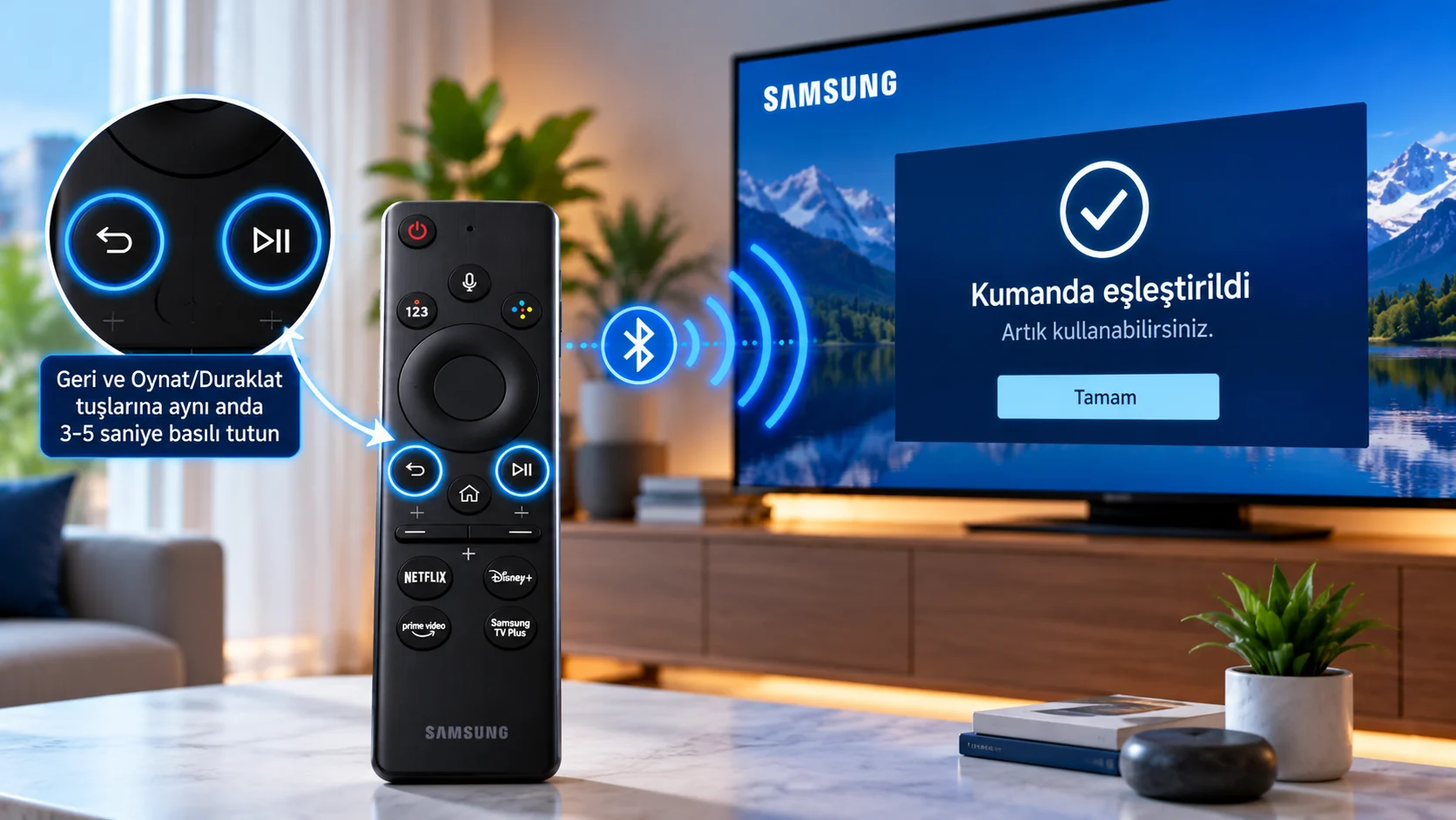 Samsung TV Akıllı Kumanda Eşleştirmesi Nasıl Yapılır