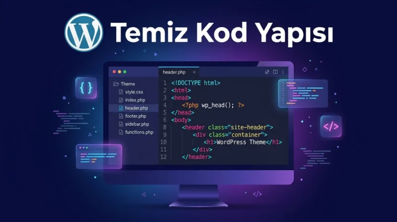 WordPress HTML ile Geliştirme sırasında tema dosyalarında düzenli kod yapısı oluşturmanın önemi.