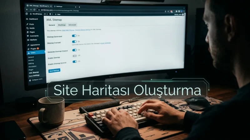 WordPress Site Haritası oluştururken yerleşik özellikleri veya SEO eklentisinin XML ayarlarını kullanabilirsiniz.