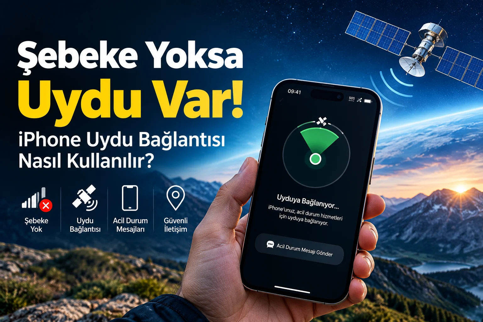Şebeke Yoksa Uydu Var! iPhone Uydu Bağlantısı Nasıl Kullanılır?