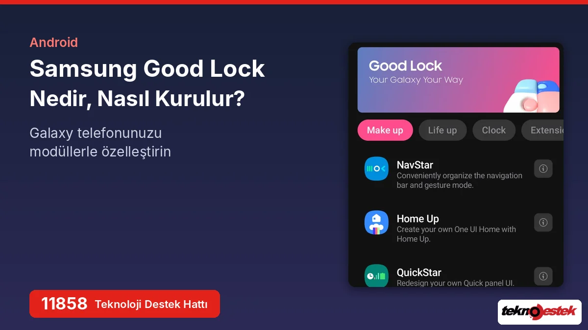 Samsung Good Lock kurulumu ve modülleri
